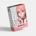 ZBrush software package for hair brush on a white background