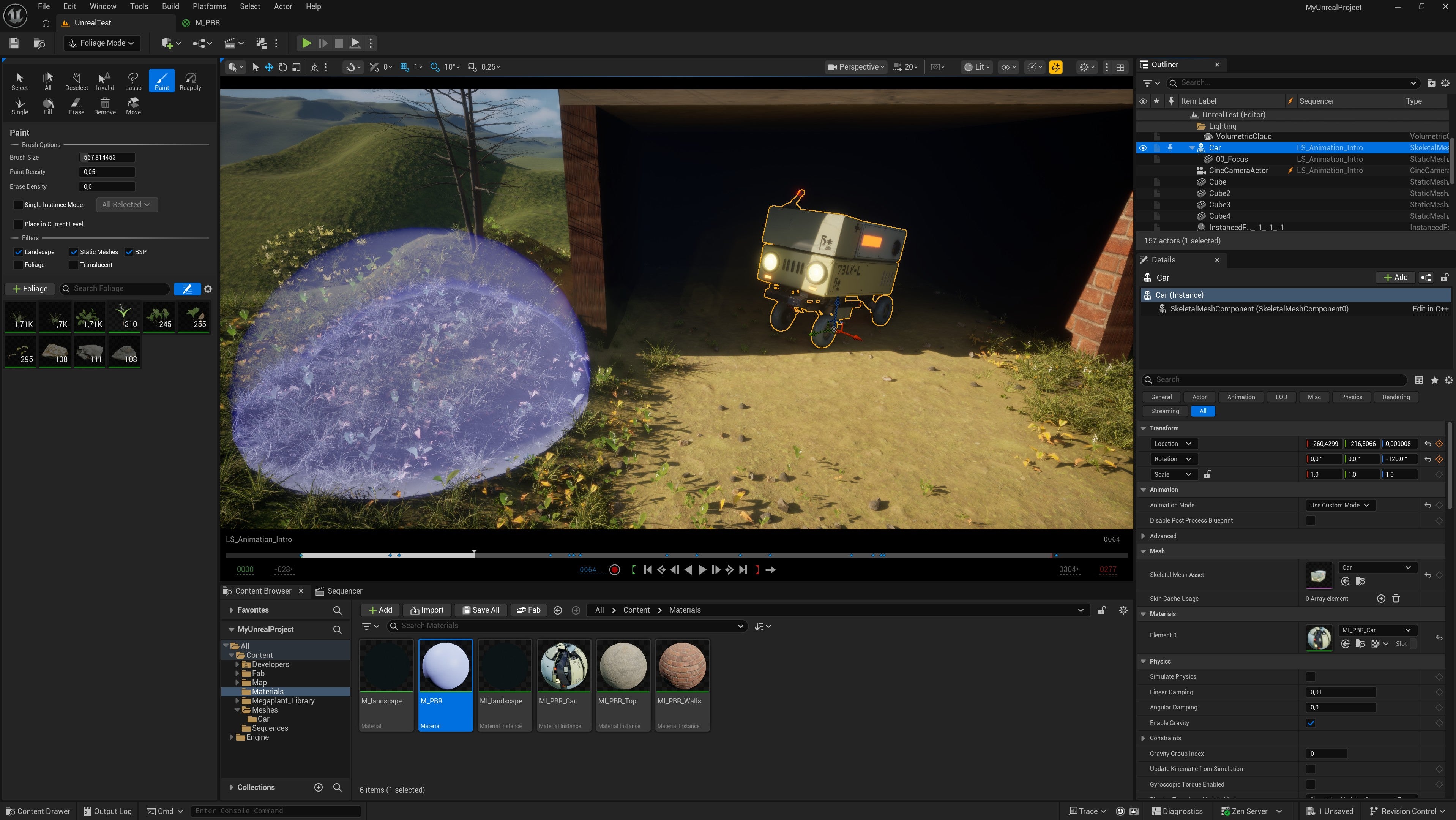 Video editing software interface with two different scenes displayed.