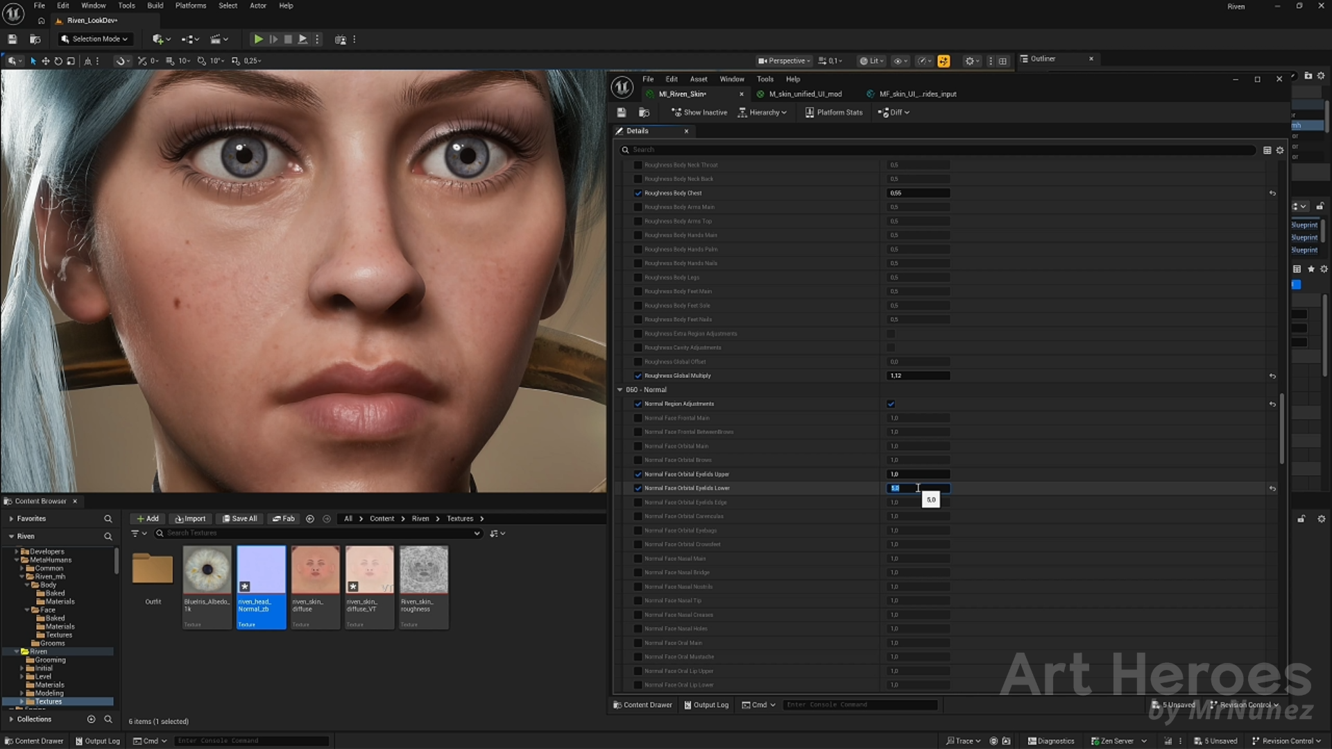 Cinematic Characters in Unreal Engine – Course – ArtHeroes X MrNunez Hub