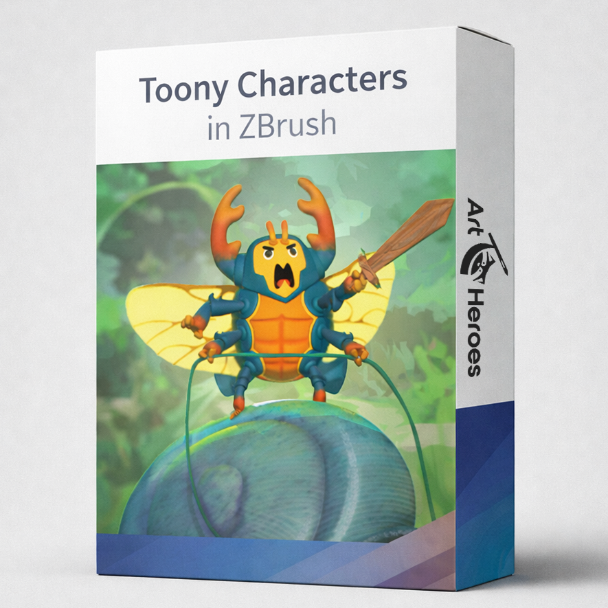 Introducción a Zbrush: Personajes de dibujos animados
